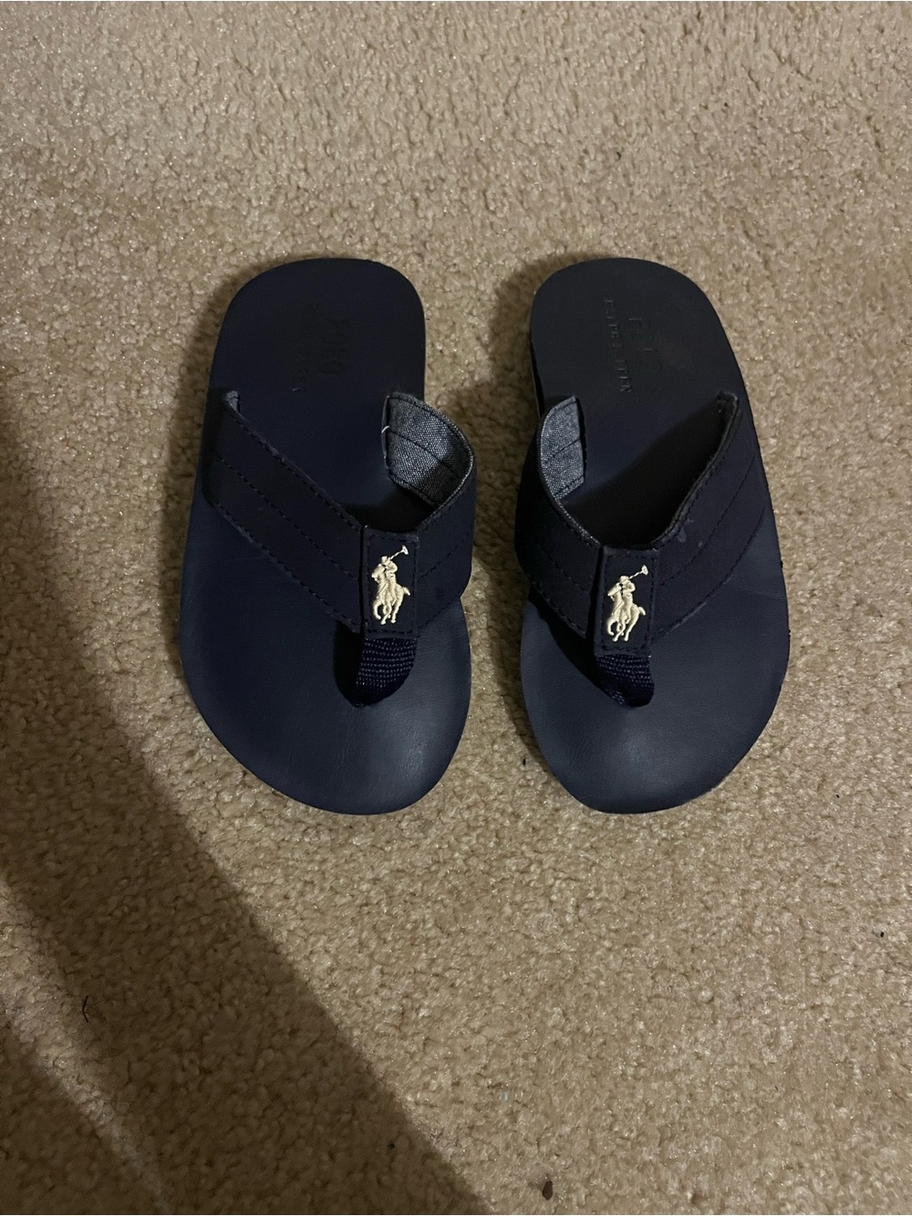 Polo Ralph Lauren Boys Navy Blue Sandals Size 11